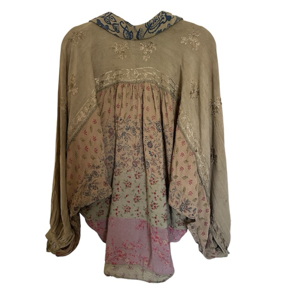 Young Threads Multi Patch Boho Blouse New With Ta… - image 2